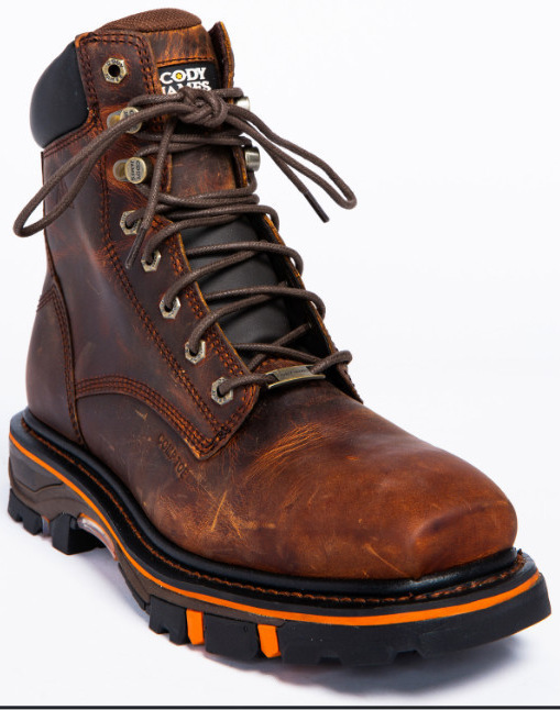 Leatherwork Jobs - Erkekler İçin Eskitme Deri İş Botları