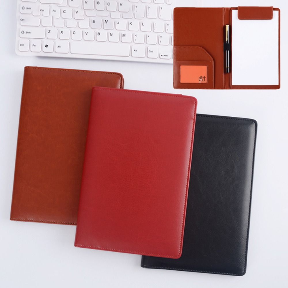 Leather Work Folder - PU Deri A5 Dosya Klasörü Elastik