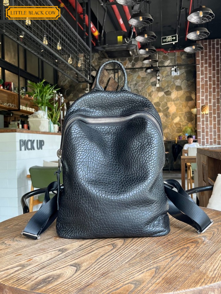 Leatherwork Bag - Yumuşak Doğal Koyun Derisi Rahat Sırt