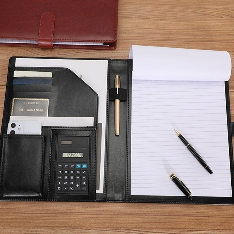Leather Work Folder - A4 Deri Yönetici Portföy Klasörü Belge