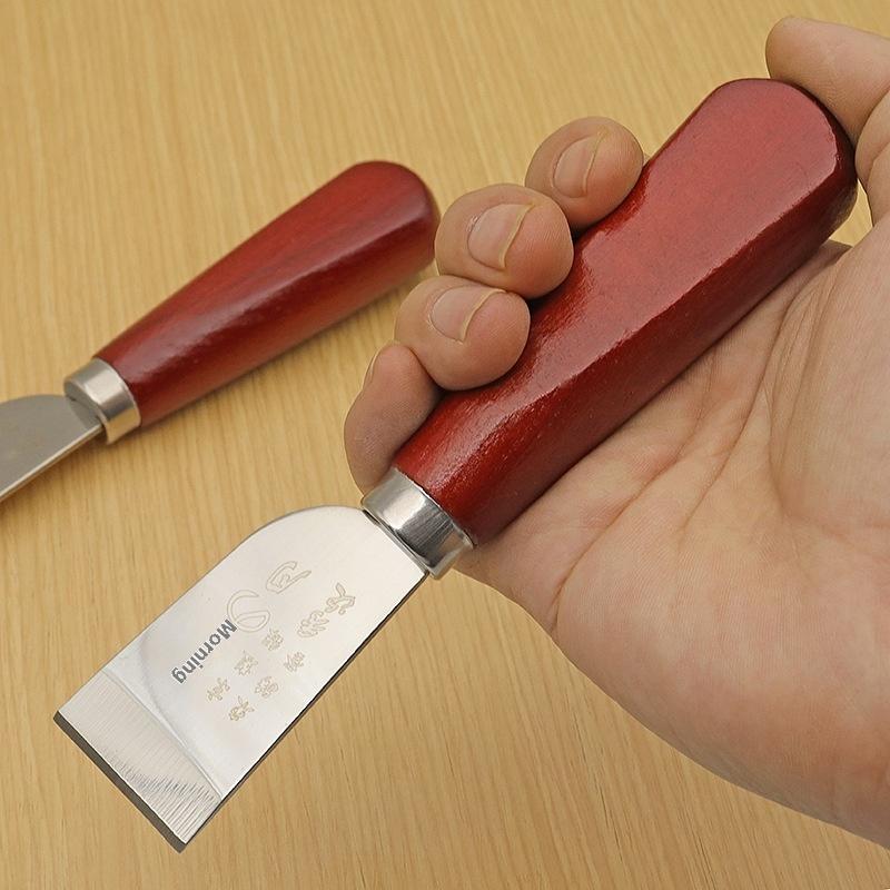 Leatherwork Knife - Yeni Deri İnceltme Bıçağı Ahşap Saplı