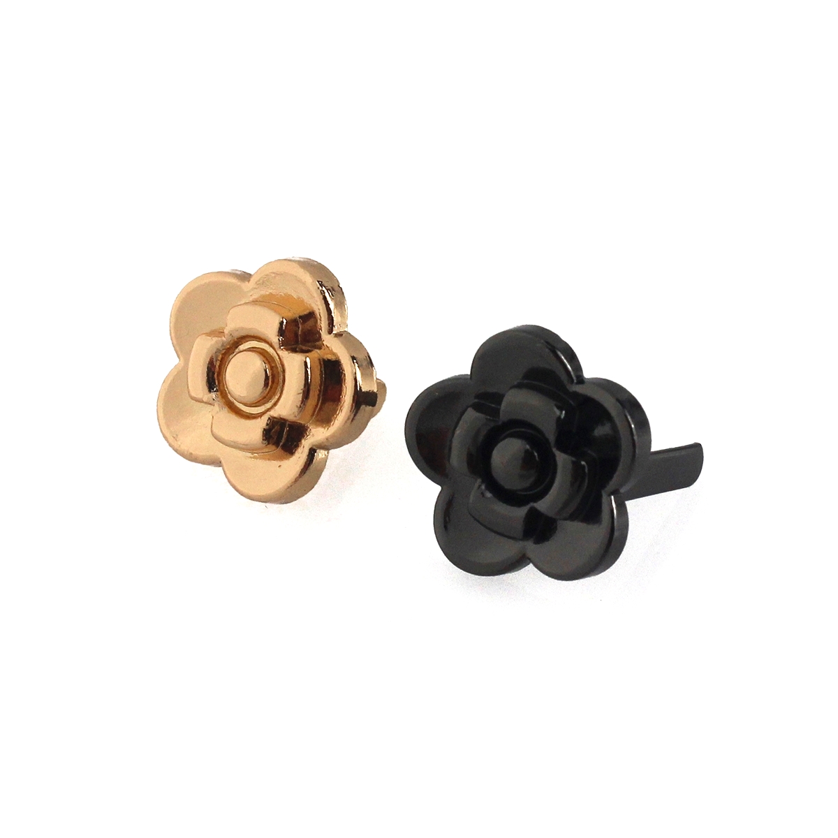 Leatherwork Flowers - 2 adet Metal gül çiçek şekli