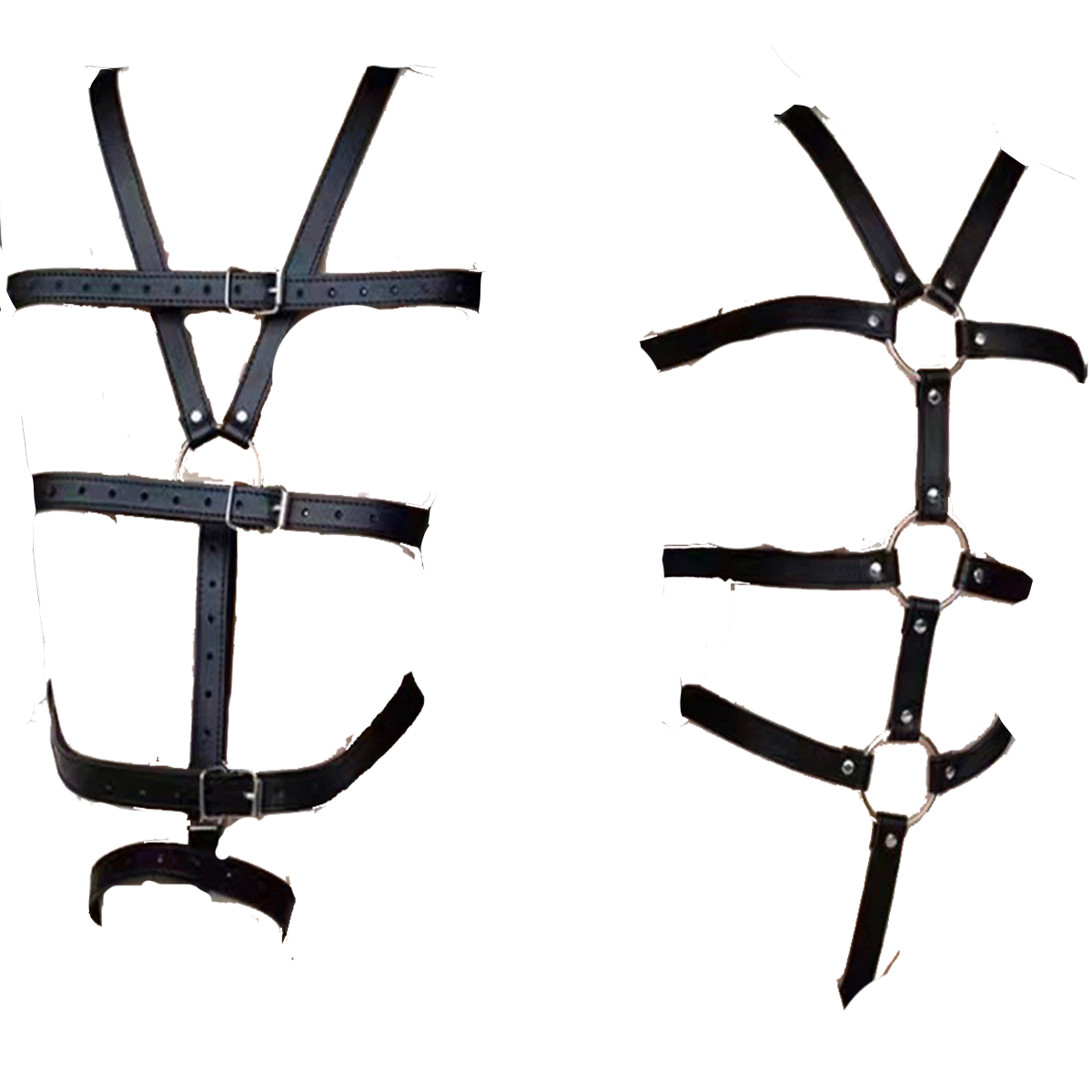 Leather Work Harness - BDSM esaret kadın jartiyer Set deri