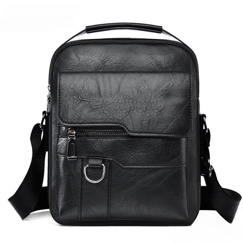 Leather Work Bag Laptop - Modaya Uygun Kore Tarzı Erkek Günlük