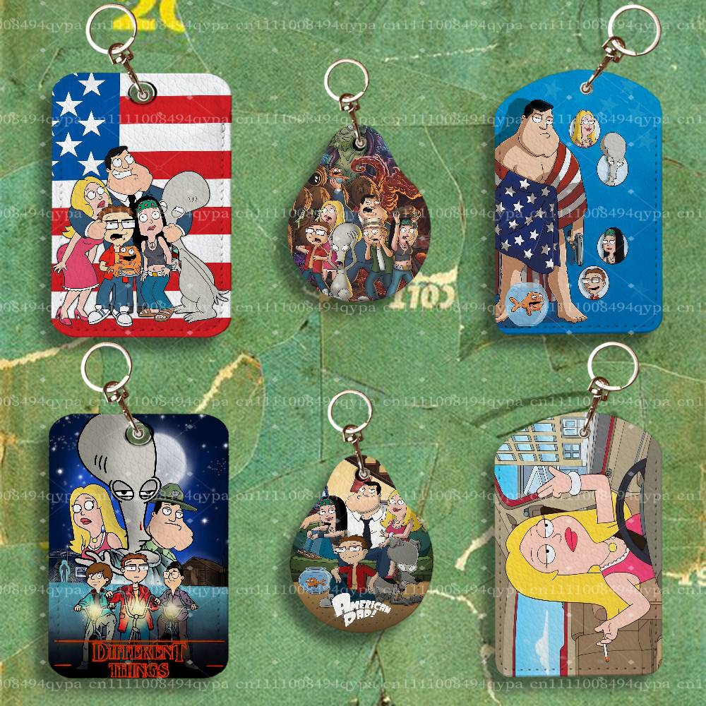 Leather Working - A-American Dad Cartoon Roger Anahtarlık Kartlık