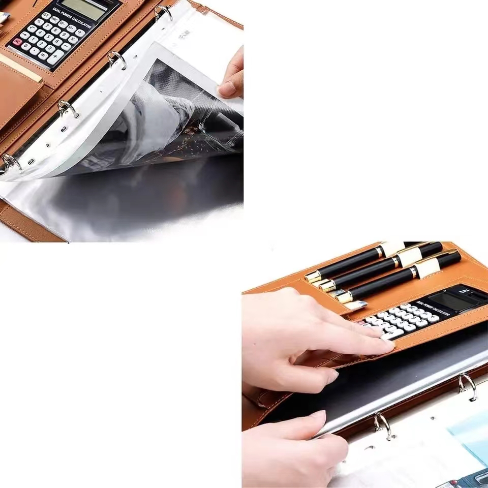 Hesap makinesi ve kalem tutucu - Leather Work Folder incelemesi ve fiyatı