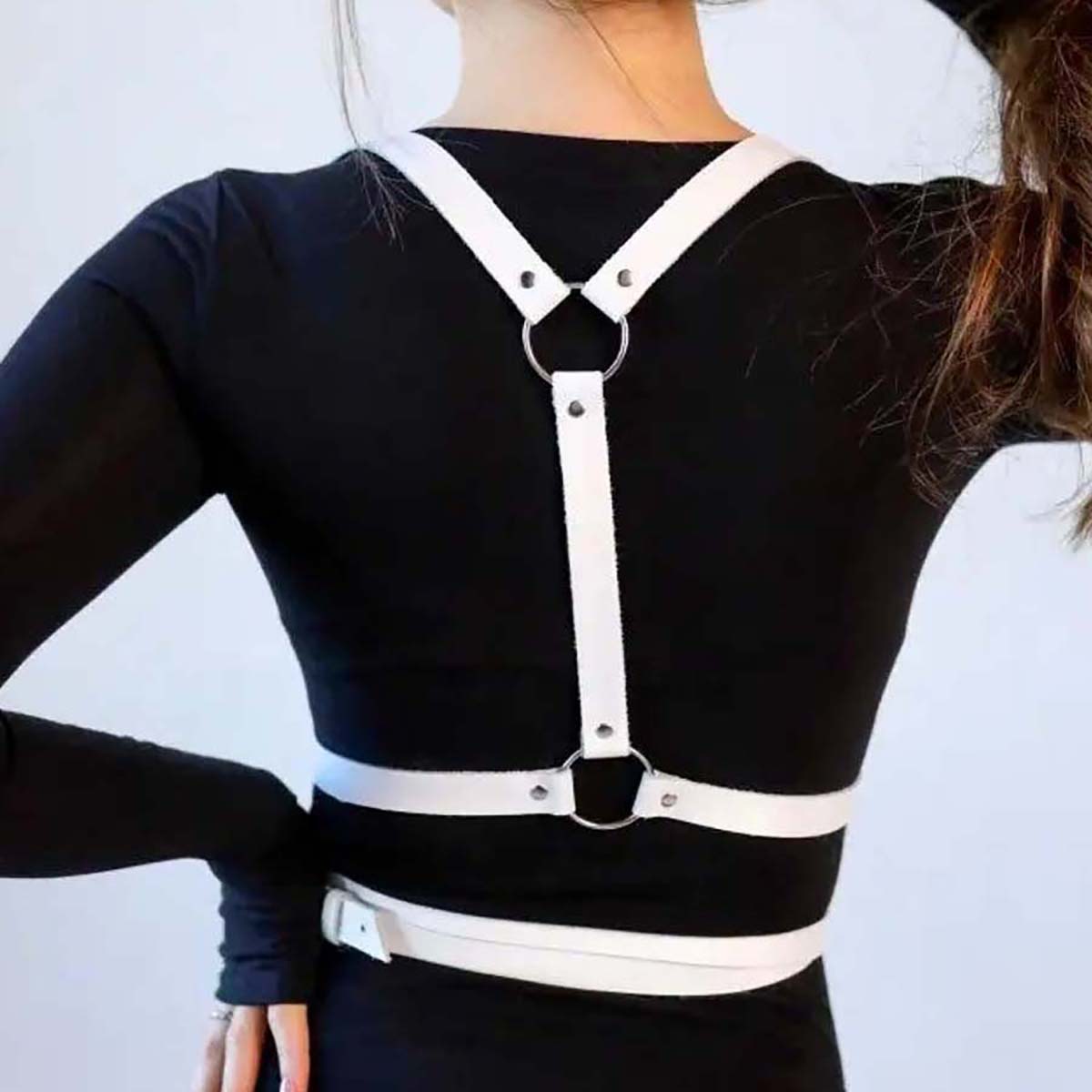 Unisex Trend Punk Kemer Moda P - Leather Work Harness incelemesi ve fiyatı