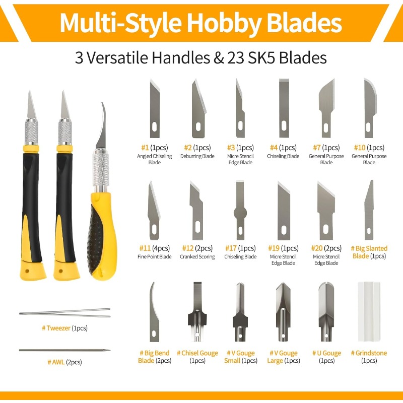 30 Parça Hassas Hobi Bıçak Set - Leatherwork Knife incelemesi ve fiyatı