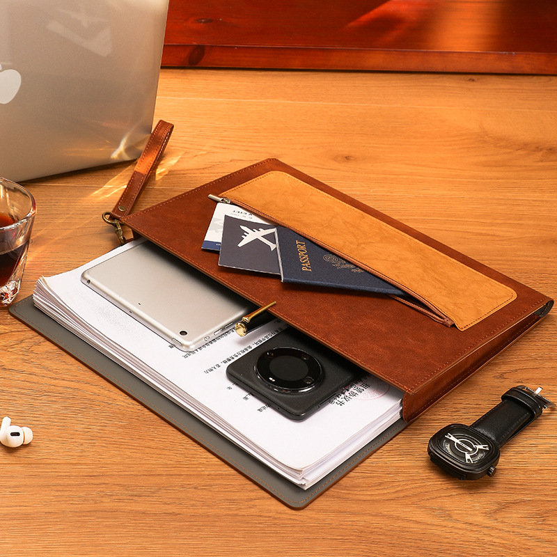 1 adet deri A4 belge çantası k - Leather Work Folder incelemesi ve fiyatı