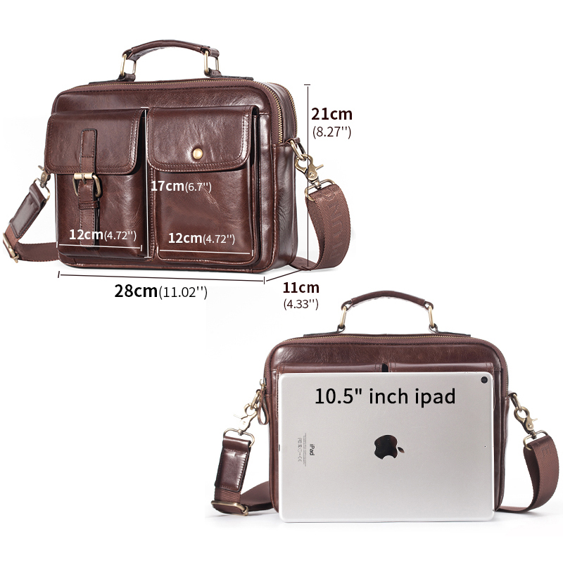 Marka yeni inek derisi deri as - Leatherwork Bag incelemesi ve fiyatı