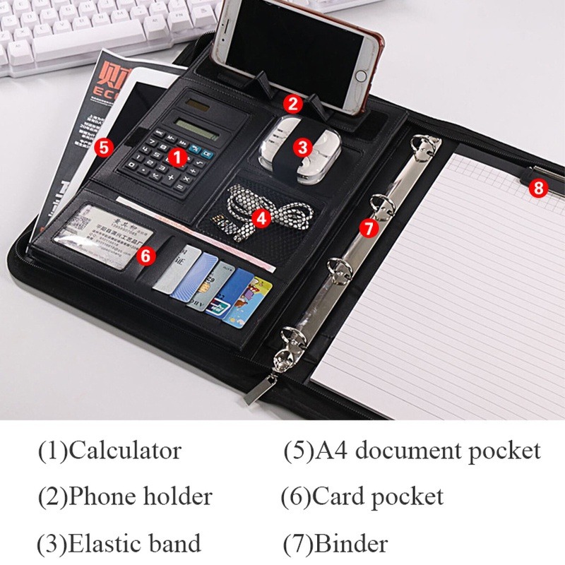 1 adet A4 PU Deri Fermuarlı Do - Leather Work Folder incelemesi ve fiyatı