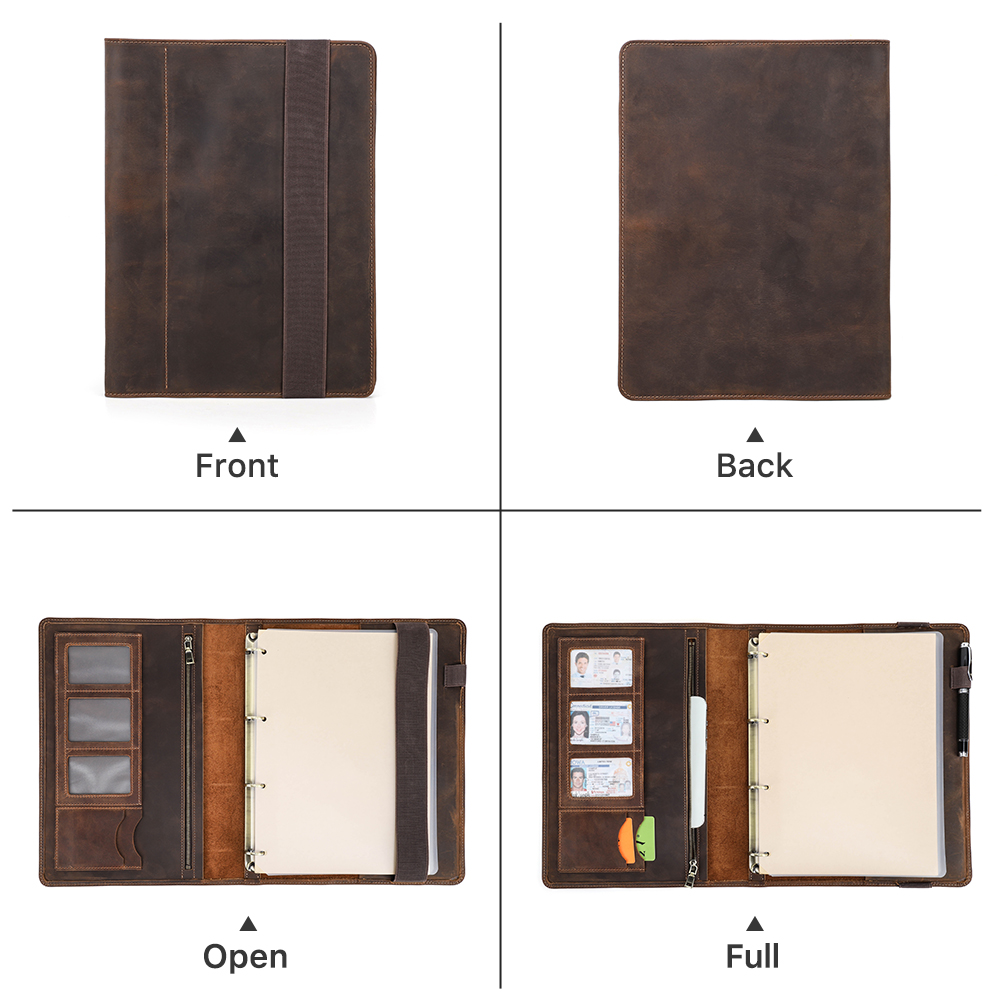 Lüks Retro iş A4 dizüstü deri  - Leather Work Folder incelemesi ve fiyatı