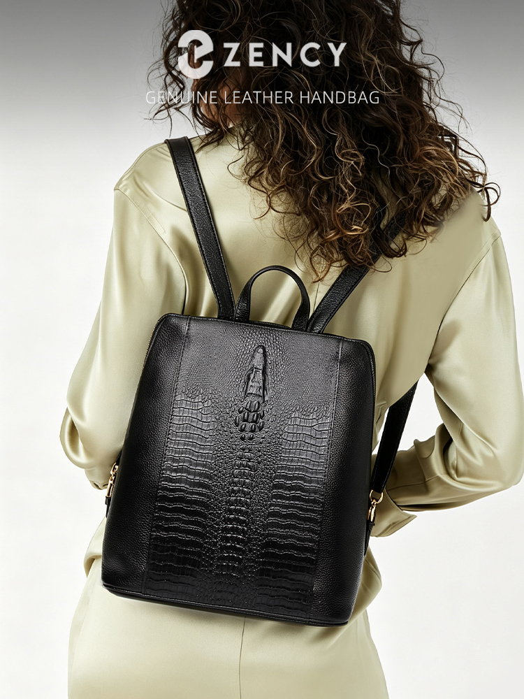 Zency Kadın Timsah Derisi Sırt - Leatherwork Bag incelemesi ve fiyatı