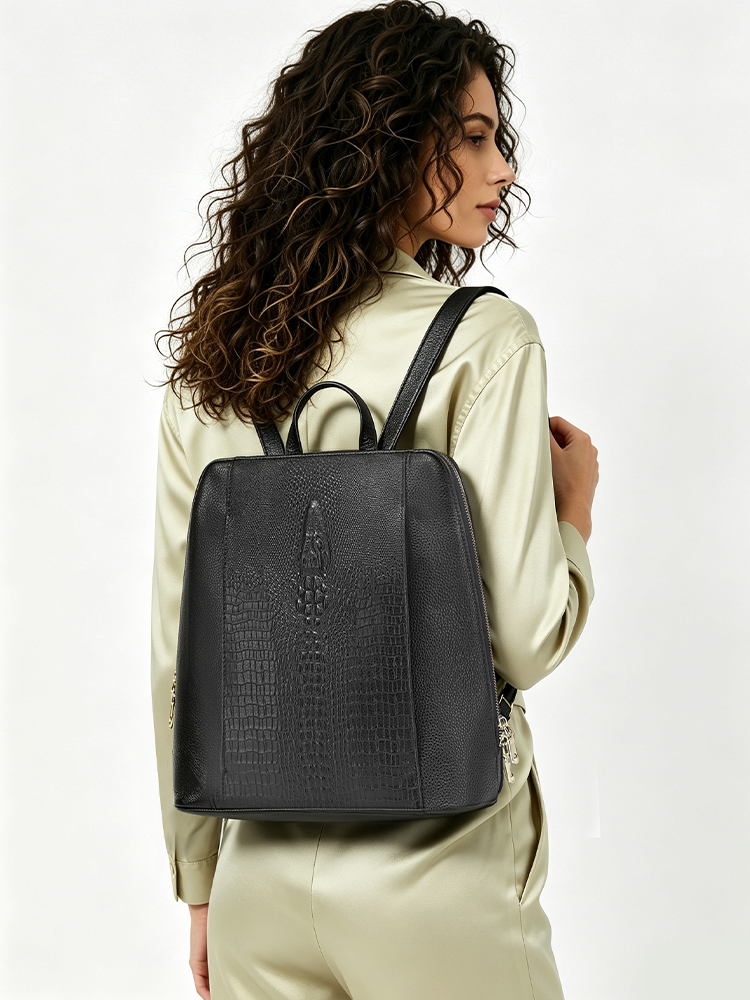 Zency Kadın Timsah Derisi Sırt - Leatherwork Bag incelemesi ve fiyatı